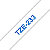 Brother TZe-233 Cinta para rotuladora adhesiva, azul sobre blanco, 12 mm x 8 m - 1