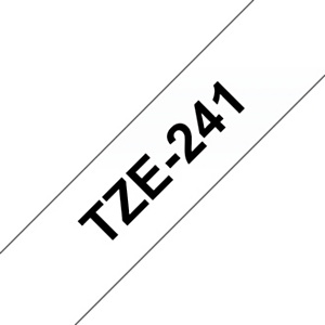 Brother TZe-241 Nastro adesivo per etichettatura, Nero su bianco, 18 mm x 8 m Brother TZe-241 Nastro adesivo per etichettatura, Nero su bianco, 18 mm x 8 m