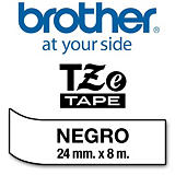 Brother TZe-251 cinta autoadhesiva negro sobre blanco 24 mm. Brother TZe-251 cinta autoadhesiva negro sobre blanco 24 mm.