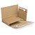 Brown book boxes with adhesive strips and red tear strip, 230x150mm - 2