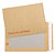 Brown, card backed envelopes, 368x444mm, pack of 50 - 1