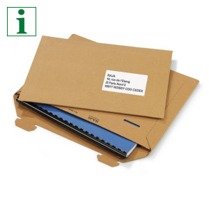 Brown cardboard envelopes with locking flaps