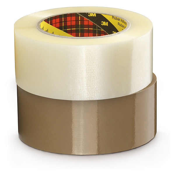 Bruine PP-tape 3M standaardkwaliteit  48mm x 66m