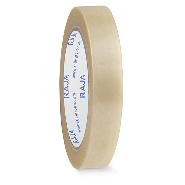 Bruine PVC-tape RAJA 32 micron 19mm x 66m