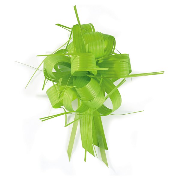 Bruine strik met raffia-effect - 3
