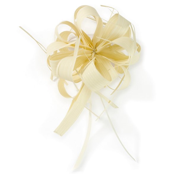Bruine strik met raffia-effect - 2