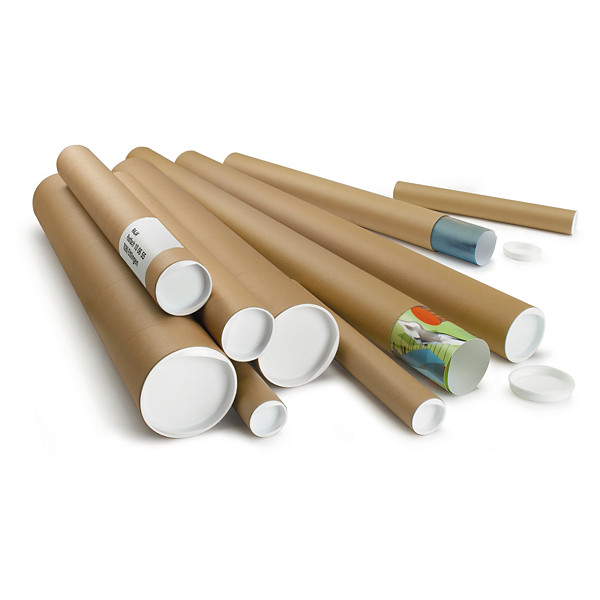 Bruine verzendkoker RAJA 100 mm lengte 650 mm - 1