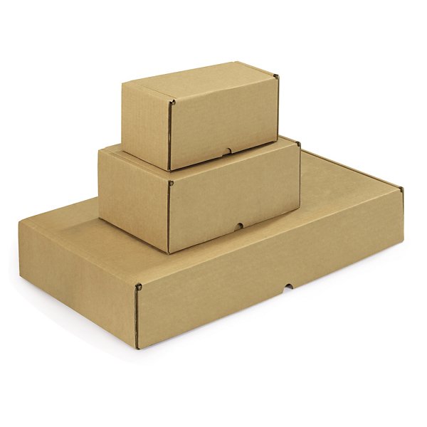 Brune postesker med forsterket lukking 165x335x80 mm - 3