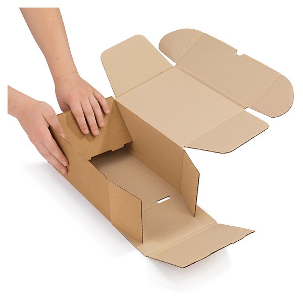 Brune postesker med forsterket lukking 165x335x80 mm - 6