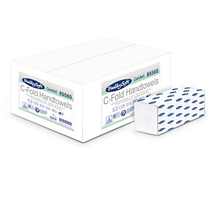 BULKYSOFT Asciugamani piegati a C Comfort - 2 veli - goffratura micro - 18 gr - 23 x 31 cm - bianco - conf. 153 pezzi BULKYSOFT Asciugamani piegati a C Comfort - 2 veli - goffratura micro - 18 gr - 23 x 31 cm - bianco - conf. 153 pezzi