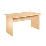 Bureau Droit Pronto - L. 120 x P. 80 cm - Plateau Hêtre - Pieds pleins Hêtre Bureau Droit Pronto - L. 120 x P. 80 cm - Plateau Hêtre - Pieds pleins Hêtre