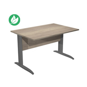 Bureau droit Pronto Métal - L.120 x P.80 cm - Plateau Chêne Canadien - Pieds L Anthracite Bureau droit Pronto Métal - L.120 x P.80 cm - Plateau Chêne Canadien - Pieds L Anthracite