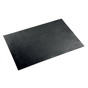 Bureau onderlegger in vaarsleder 64 x 45 cm kleur zwart