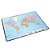 Bureau onderlegger wereldkaart 53 x 40 cm - 1