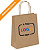 Busta Shopper Personalizzata, Carta Kraft liscia, 55 x 49 x 15 cm, Avana (confezione 150 pezzi) - 1