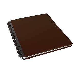 M by Staples ARC Cuaderno personalizable, A4, rayado, 60 hojas, discos de 19 mm, cubierta polipiel, marrón oscuro M by Staples ARC Cuaderno personalizable, A4, rayado, 60 hojas, discos de 19 mm, cubierta polipiel, marrón oscuro