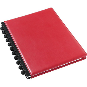 M by Staples ARC Cuaderno personalizable, A4, rayado, 60 hojas, discos de 19 mm, cubierta polipiel, rojo M by Staples ARC Cuaderno personalizable, A4, rayado, 60 hojas, discos de 19 mm, cubierta polipiel, rojo
