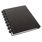 M by Staples ARC Cuaderno personalizable, A5, rayado, 60 hojas, discos de 19 mm, cubierta polipropileno, negro M by Staples ARC Cuaderno personalizable, A5, rayado, 60 hojas, discos de 19 mm, cubierta polipropileno, negro