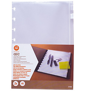 M by Staples ARC Funda Zipp para cuaderno de hojas reinsertables personalizapersonalizable A5, paquete de 2 fundas M by Staples ARC Funda Zipp para cuaderno de hojas reinsertables personalizapersonalizable A5, paquete de 2 fundas
