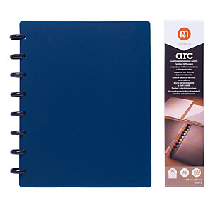 M by Staples Blocco ARC, A5, 60 fogli a righe, 100 g/m², Copertina in polipropilene, Blu M by Staples Blocco ARC, A5, 60 fogli a righe, 100 g/m², Copertina in polipropilene, Blu