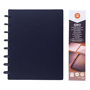 M by Staples Blocco ARC, A5, 60 fogli a righe, 100 g/m², Copertina in polipropilene, Nero M by Staples Blocco ARC, A5, 60 fogli a righe, 100 g/m², Copertina in polipropilene, Nero