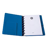 M by Staples Cuaderno ARC, A5, 60 hojas, 100 g/m², con rayas, tapa de cuero, azul M by Staples Cuaderno ARC, A5, 60 hojas, 100 g/m², con rayas, tapa de cuero, azul
