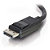 C2G 1m DisplayPort Cable with Latches 4K - 8K UHD M/M - Black, 1 m, DisplayPort, DisplayPort, Mâle, Mâle, Noir 84400 - 4