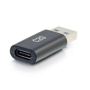 C2G Adaptateur convertisseur SuperSpeed USB 5 Gbits/s USB-C® femelle vers USB-A mâle, USB 3.0 A =, USB-C, Noir 54427 C2G Adaptateur convertisseur SuperSpeed USB 5 Gbits/s USB-C® femelle vers USB-A mâle, USB 3.0 A =, USB-C, Noir 54427