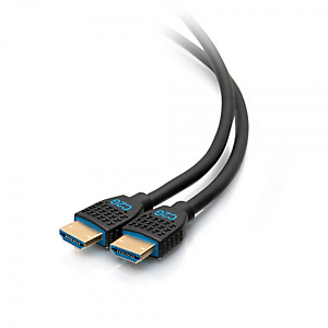 C2G Câble HDMI ultra flexible, haut débit, série de performance de 0,3 m - 4K 60 Hz encastrable dans le mur, certifié CMG (FT4), 0,3 m, HDMI Type A (S C2G Câble HDMI ultra flexible, haut débit, série de performance de 0,3 m - 4K 60 Hz encastrable dans le mur, certifié CMG (FT4), 0,3 m, HDMI Type A (S