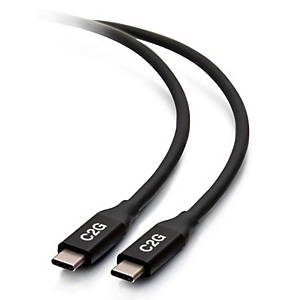 C2G Câble USB-C® mâle vers USB-C mâle (20 V 5 A) 1 m - USB4® 40 Gb/s, 1,01 m, USB C, USB C, USB4 Gen 2x2, 40 Gbit/s, Noir 28878 C2G Câble USB-C® mâle vers USB-C mâle (20 V 5 A) 1 m - USB4® 40 Gb/s, 1,01 m, USB C, USB C, USB4 Gen 2x2, 40 Gbit/s, Noir 28878