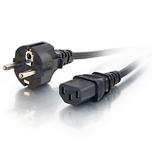 C2G Cordon d'alimentation européen AWG 16 (IEC320C13 à CEE7/7) de 3 M, 3 m, CEE7/7, Coupleur C13 88544 C2G Cordon d'alimentation européen AWG 16 (IEC320C13 à CEE7/7) de 3 M, 3 m, CEE7/7, Coupleur C13 88544