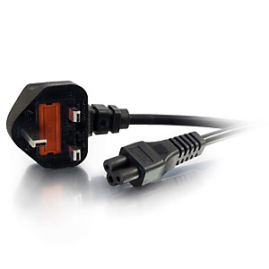 C2G Cordon d'alimentation RU pour ordinateur portable (BS 1363 à IEC 60320 C5) de 2 M, 2 m, Prise d'alimentation type G, Coupleur C5, 250 V, 3 A 80602 C2G Cordon d'alimentation RU pour ordinateur portable (BS 1363 à IEC 60320 C5) de 2 M, 2 m, Prise d'alimentation type G, Coupleur C5, 250 V, 3 A 80602