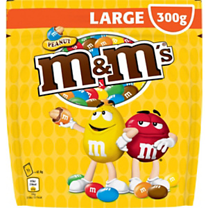 M&M'S cacahuètes chocolat au lait - Pochon de 300 g M&M'S cacahuètes chocolat au lait - Pochon de 300 g
