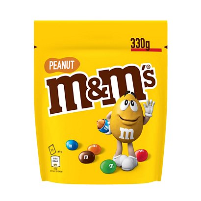 M&M'S cacahuètes chocolat au lait - Pochon de 330 g