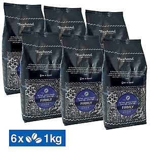 Café en grains Freehand 100% Arabica, 6 paquets 1 kg