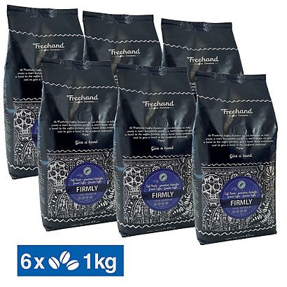 Café en grains Freehand 100% Arabica, 6 paquets 1 kg - 1