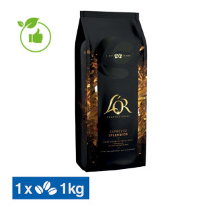 Café en grains L'Or Espresso Splendide Bio & UTZ, 100% arabica, paquet de 1 kg