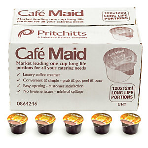Café Maid UHT 12ml Creamer Pots – Pack of 120