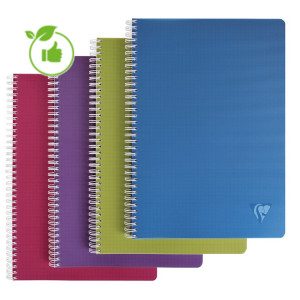 Cahiers spirale Clairefontaine Linicolor, coloris intenses, lot de 10 Cahiers spirale Clairefontaine Linicolor, coloris intenses, lot de 10