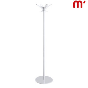 CAIMI Appendiabiti da terra Swing, 8 posti, Finitura Lucida, Struttura Bianca, Pomoli Bianchi CAIMI Appendiabiti da terra Swing, 8 posti, Finitura Lucida, Struttura Bianca, Pomoli Bianchi