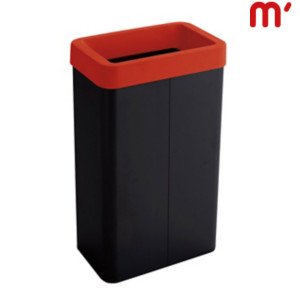 CAIMI Cestone per la raccolta differenziata Maxi, 41 x 26,5 x 70 cm, Capacità 70 l, Fusto Nero, Testa Rosso CAIMI Cestone per la raccolta differenziata Maxi, 41 x 26,5 x 70 cm, Capacità 70 l, Fusto Nero, Testa Rosso