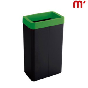 CAIMI Cestone per la raccolta differenziata Maxi, 41 x 26,5 x 70 cm, Capacità 70 l, Fusto Nero, Testa Verde CAIMI Cestone per la raccolta differenziata Maxi, 41 x 26,5 x 70 cm, Capacità 70 l, Fusto Nero, Testa Verde