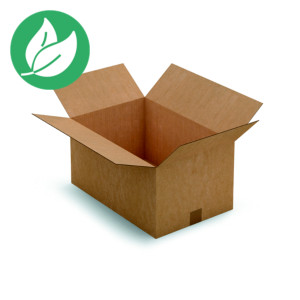 Caisse américaine carton simple cannelure - L.int. 50 x l.33 x h.25 cm - Kraft brun - Lot de 25 Caisse américaine carton simple cannelure - L.int. 50 x l.33 x h.25 cm - Kraft brun - Lot de 25