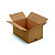 Caisse américaine carton simple cannelure - L.int. 50 x l.33 x h.25 cm - Kraft brun - Lot de 25 - 1