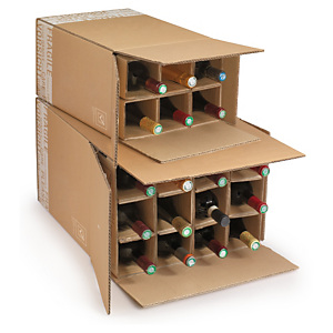 Caisse pour bouteilles avec croisillons renforcés Cargo Caisse pour bouteilles avec croisillons renforcés Cargo