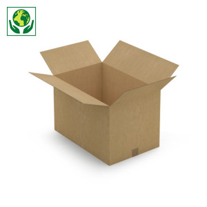 Caisse carton brune simple cannelure RAJA ecologique et eco-responsable