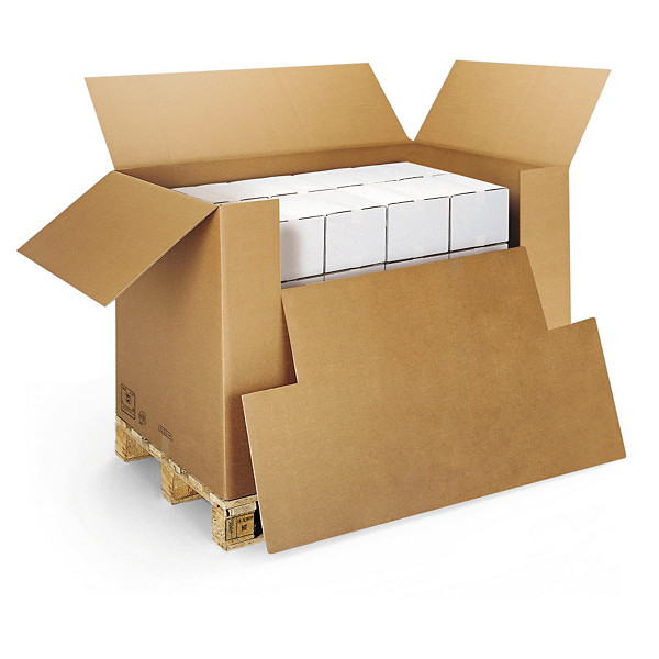 Caisse carton avec abattant - 1