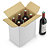 Caisse carton blanche pour bouteilles à montage instantané croisillons intégrés - 2
