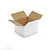 Caisse carton blanche double cannelure RAJA 33,5x33,5x24 cm - 1