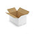 Caisse carton blanche double cannelure RAJA 55x35x30 cm - 1